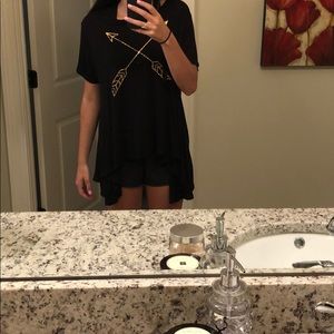 ppla black t-shirt with arrows